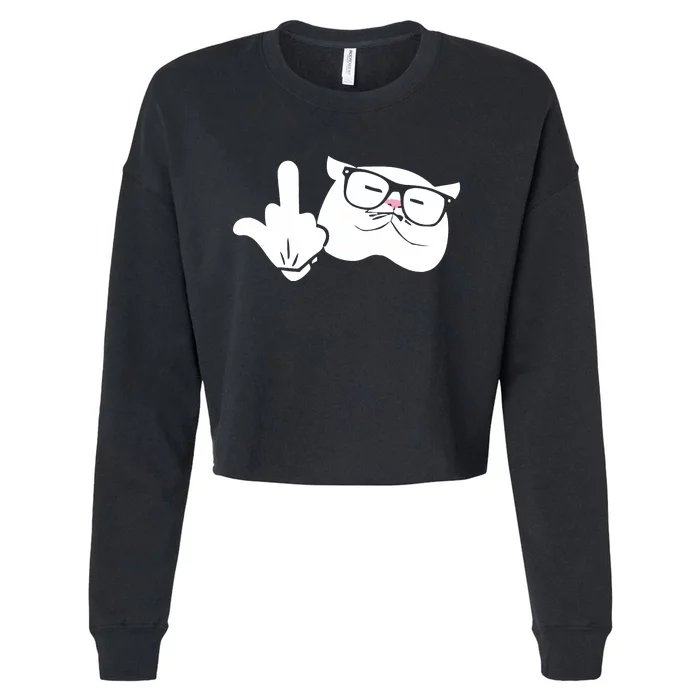 Catturd Birdturd Cropped Pullover Crew