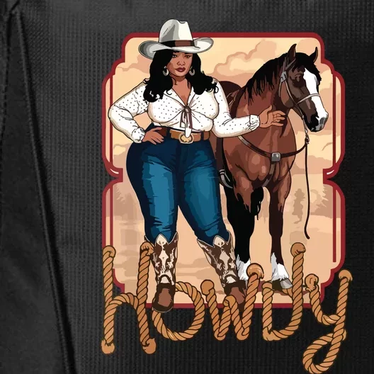 Cowgirl Black Cowgirl Queen African American City Backpack