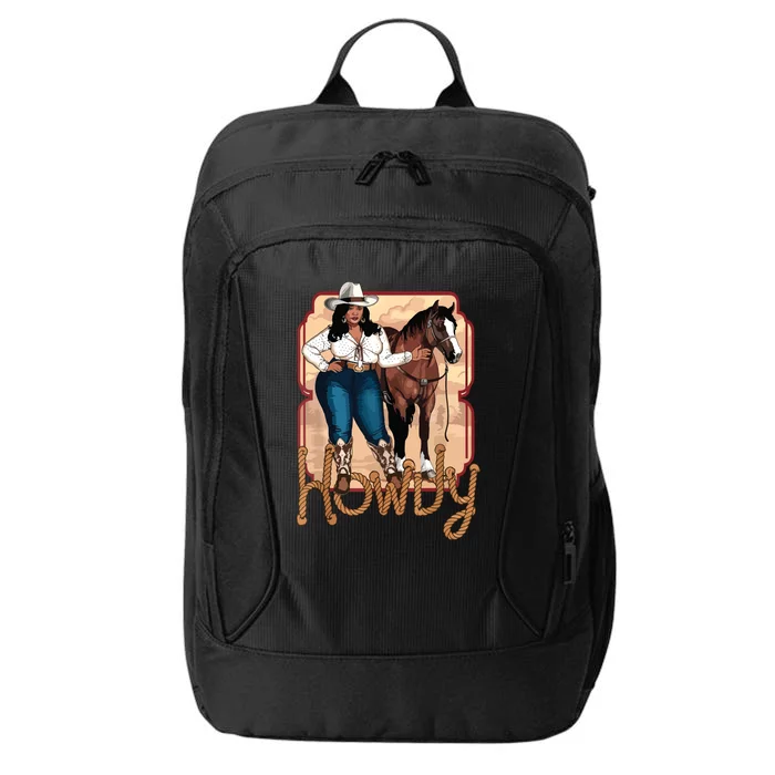 Cowgirl Black Cowgirl Queen African American City Backpack