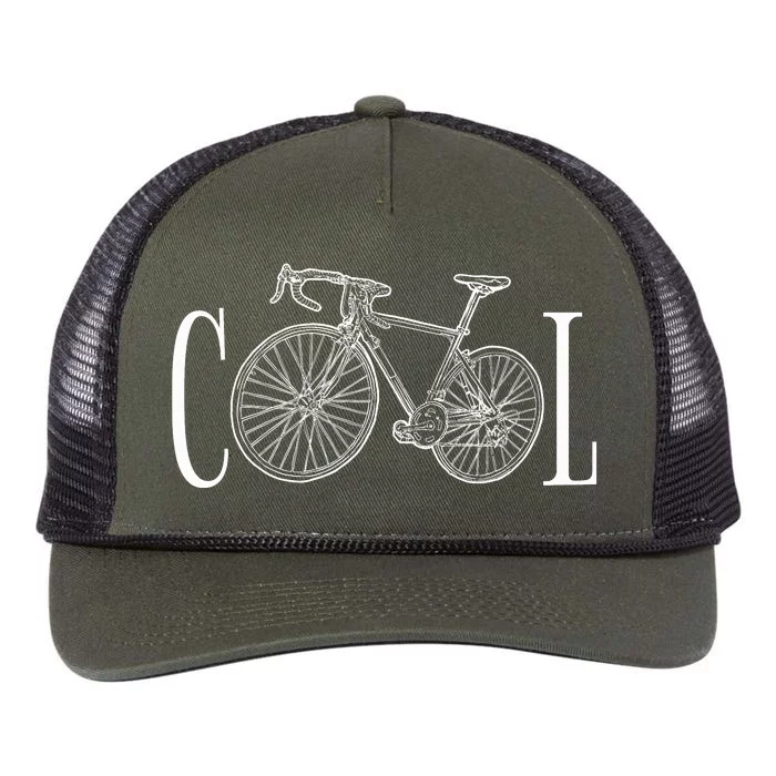 Cool Bicycle Cyclist Gift Retro Rope Trucker Hat Cap