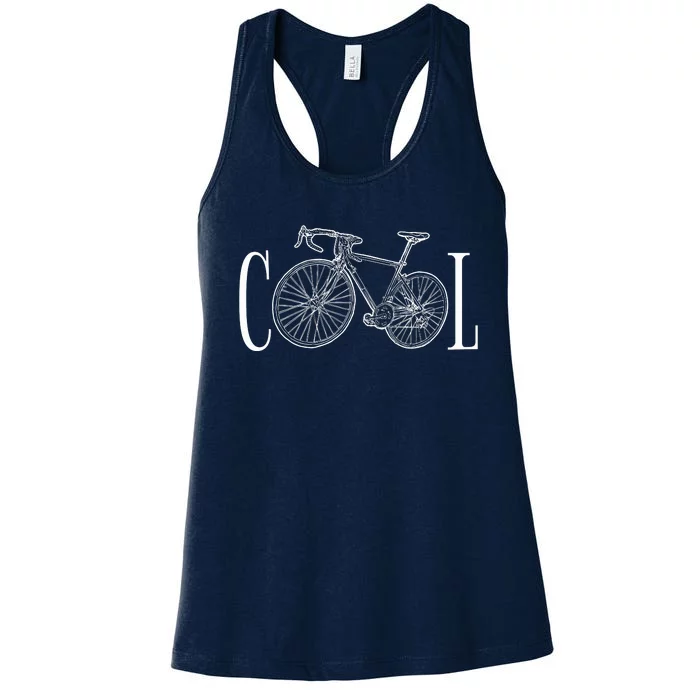 Cool Bicycle Cyclist Gift Women's Racerback Tank