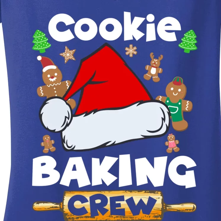 Cookie Baking Crew Christmas Funny Gift Meaningful Gift Women's V-Neck T-Shirt