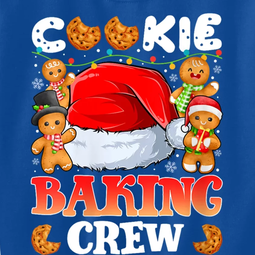 Cookie Baking Crew Christmas Santa Family Gingerbread Team Gift Kids Sweatshirt