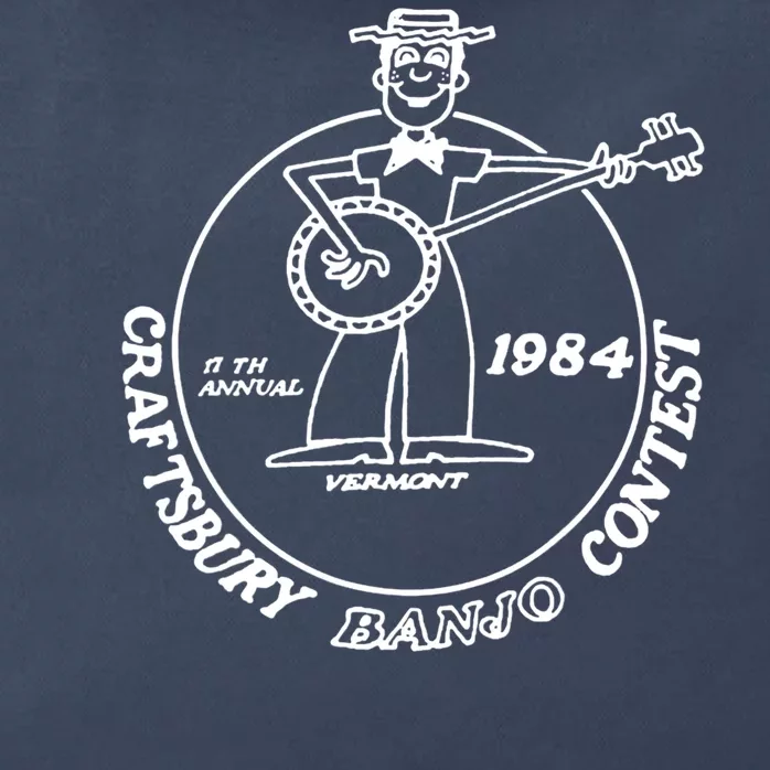 Craftsbury Banjo Contest 1984 Funny Zip Tote Bag