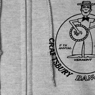 Craftsbury Banjo Contest 1984 Funny Full Zip Hoodie