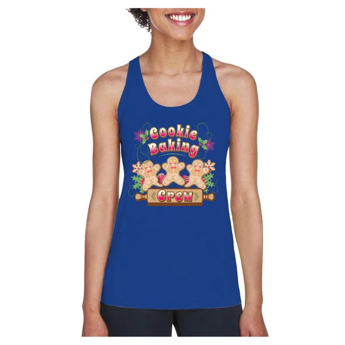 Cookie Baking Crew Holiday Design Great Gift Women's Racerback Tank