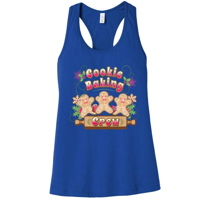 Cookie Baking Crew Holiday Design Great Gift Women's Racerback Tank