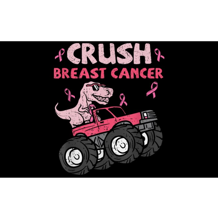 Crush Breast Cancer Awareness Monster Truck Ribbon Bumper Sticker