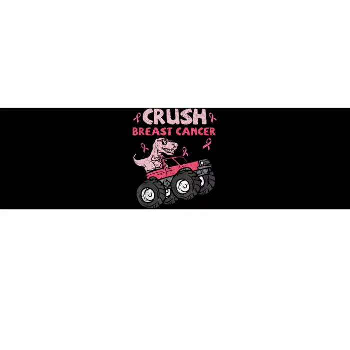 Crush Breast Cancer Awareness Monster Truck Ribbon Bumper Sticker