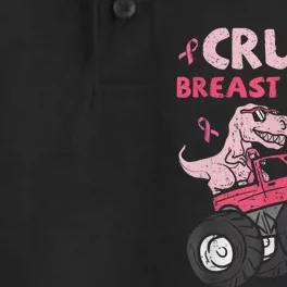 Crush Breast Cancer Awareness Monster Truck Ribbon Dry Zone Grid Performance Polo