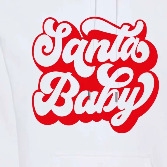 Christmas Santa baby super soft cozy warm sweatsuit Christmas baby girl Retro Santa Christmas outfit Santa baby retro Romper Premium Hoodie