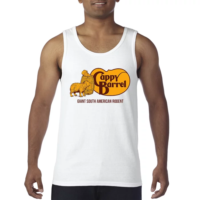 Cappy Barrel Capybara Campaign Store Logo Tank Top