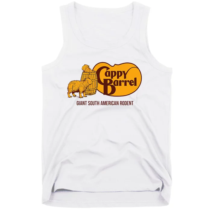 Cappy Barrel Capybara Campaign Store Logo Tank Top