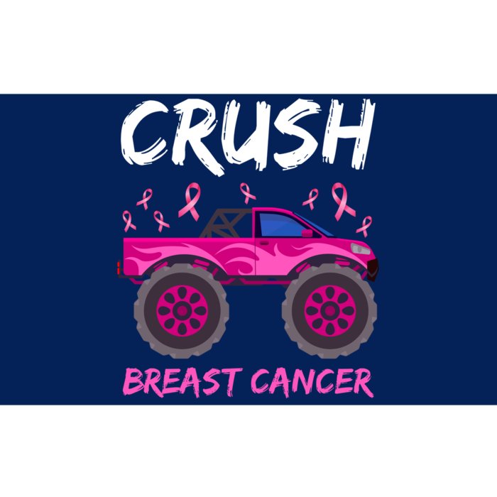 Crush Breast Cancer Awareness Monster Truck Bumper Sticker