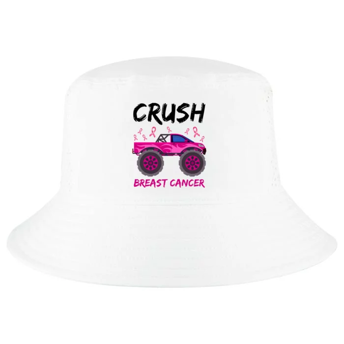 Crush Breast Cancer Awareness Monster Truck Cool Comfort Performance Bucket Hat