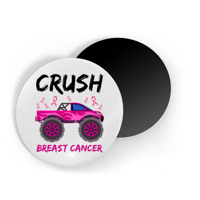 Crush Breast Cancer Awareness Monster Truck Magnet