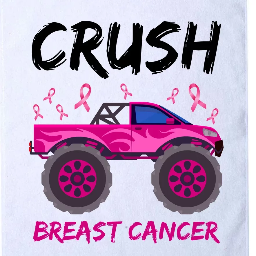 Crush Breast Cancer Awareness Monster Truck Platinum Collection Golf Towel