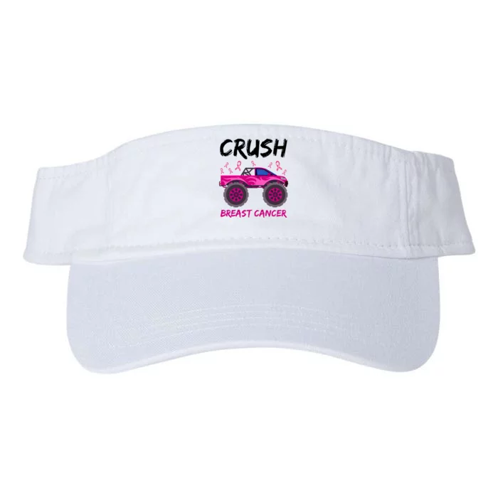 Crush Breast Cancer Awareness Monster Truck Valucap Bio-Washed Visor