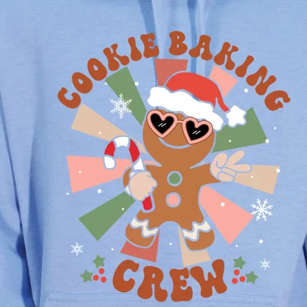 Cookie Baking Crew Groovy Retro Merry Christmas Xmas Gift Unisex Surf Hoodie