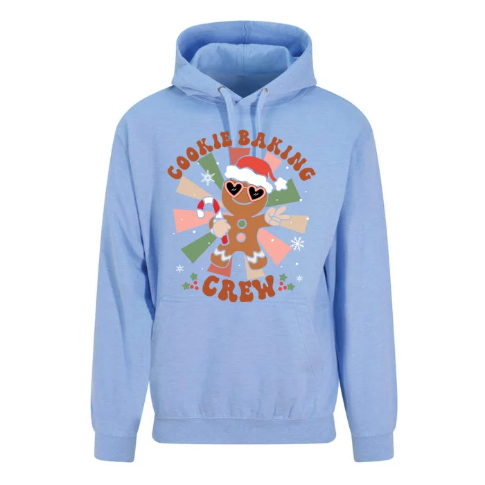 Cookie Baking Crew Groovy Retro Merry Christmas Xmas Gift Unisex Surf Hoodie