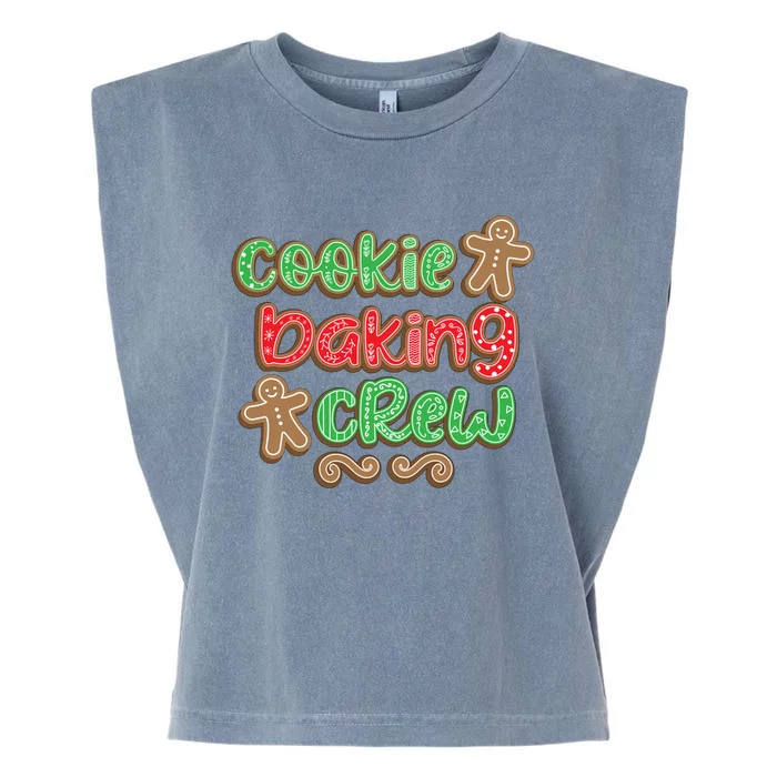 Cookie Baking Crew Christmas Holiday Bakers Gingerbread Gift Cute Gift Garment-Dyed Women's Muscle Tee