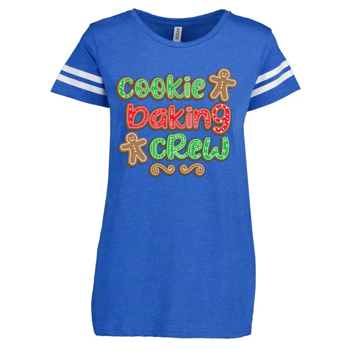 Cookie Baking Crew Christmas Holiday Bakers Gingerbread Gift Cute Gift Enza Ladies Jersey Football T-Shirt