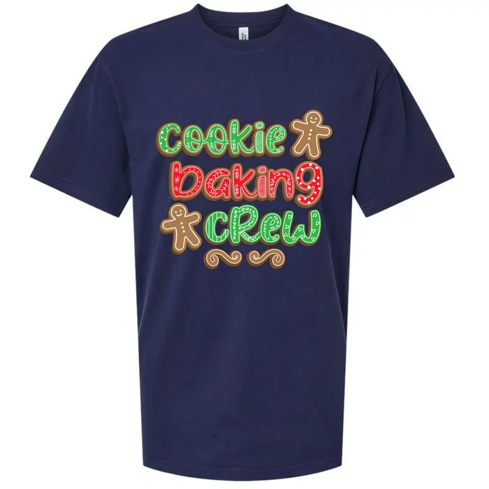 Cookie Baking Crew Christmas Holiday Bakers Gingerbread Gift Cute Gift Sueded Cloud Jersey T-Shirt