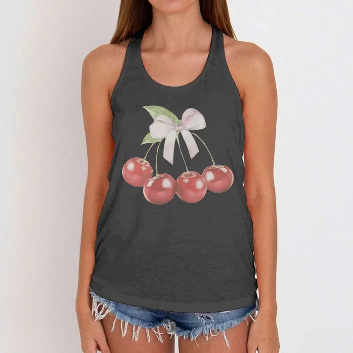 Cherry Baby Women's Knotted Racerback Tank