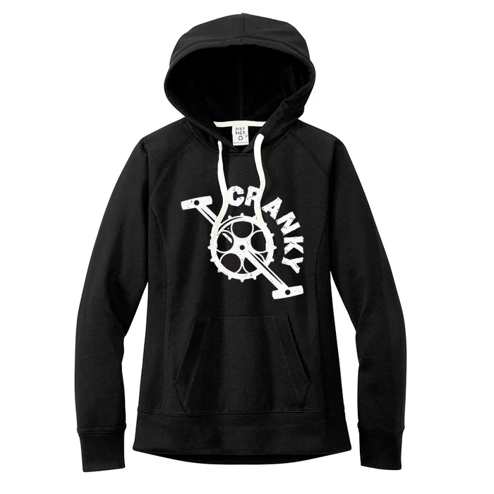 Cranky Bicycle Crank Cool Bike Rider Builder Women's Fleece Hoodie