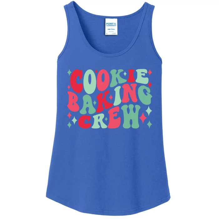 Cookie Baking Crew Christmas Santa Family Groovy Christmas Meaningful Gift Ladies Essential Tank