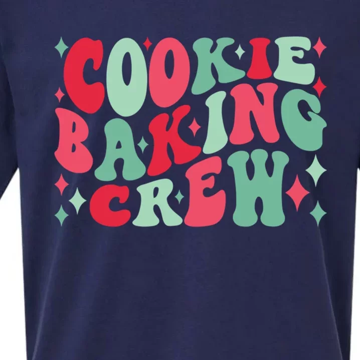 Cookie Baking Crew Christmas Santa Family Groovy Christmas Meaningful Gift Sueded Cloud Jersey T-Shirt