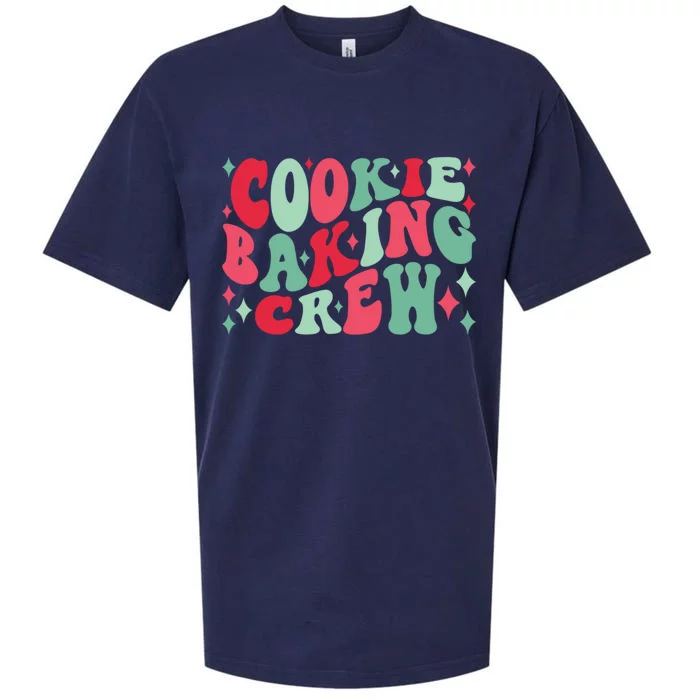 Cookie Baking Crew Christmas Santa Family Groovy Christmas Meaningful Gift Sueded Cloud Jersey T-Shirt