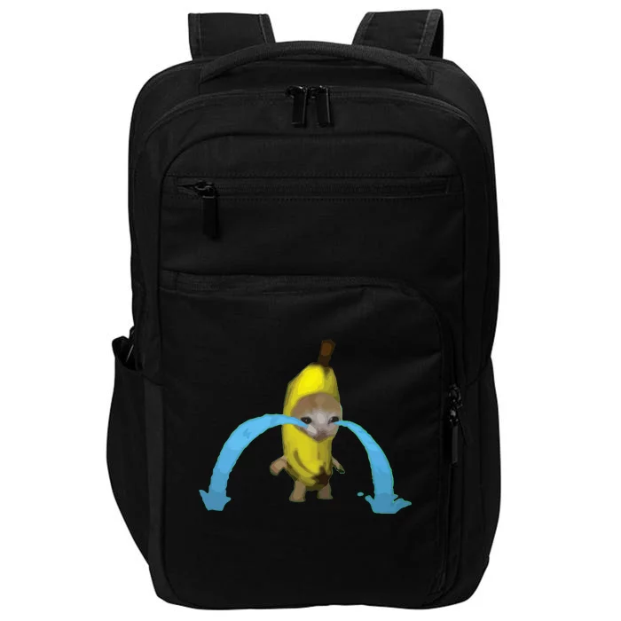 Crying Banana Cat Meme Popular Internet Meme Christmas Day Impact Tech Backpack