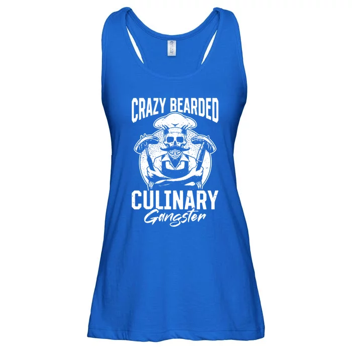 Crazy Bearded Culinary Gangster Culinary Crazy Chef Cook Cool Gift Ladies Essential Flowy Tank