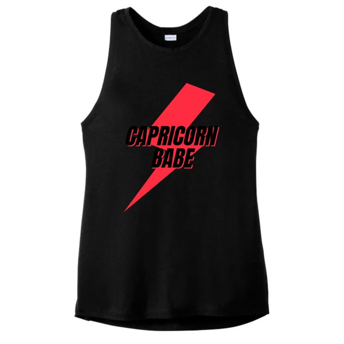 Capricorn Babe Ladies Tri-Blend Wicking Tank