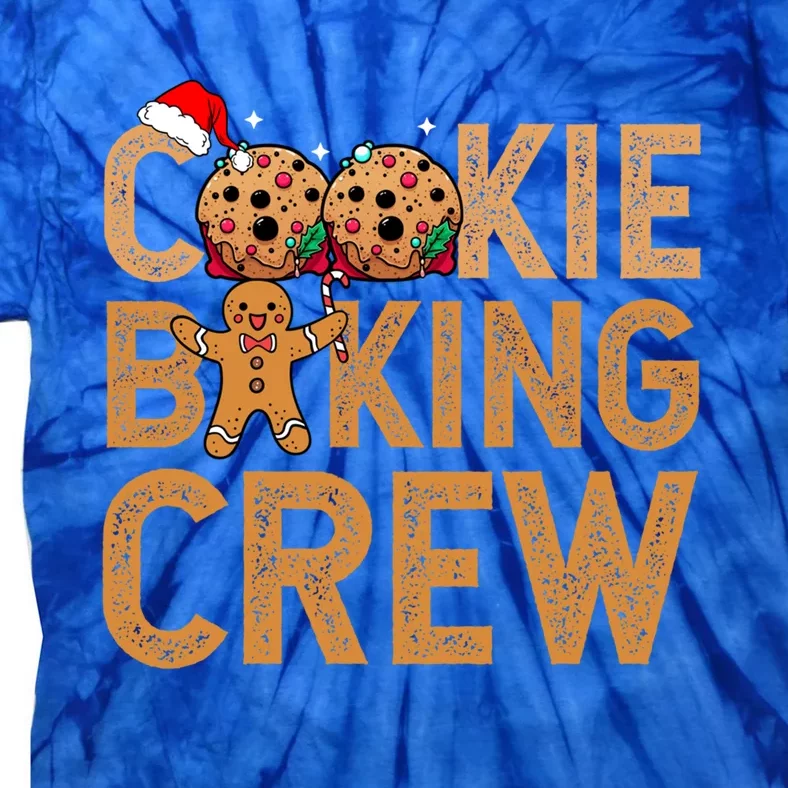 Cookie Baking Crew Santa Christmas Family Xmas Ugly Cookie Gift Tie-Dye T-Shirt