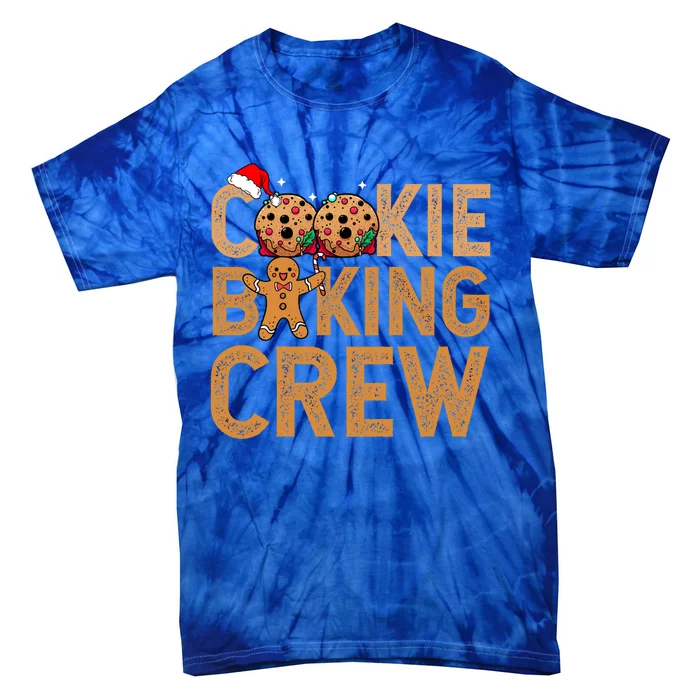 Cookie Baking Crew Santa Christmas Family Xmas Ugly Cookie Gift Tie-Dye T-Shirt