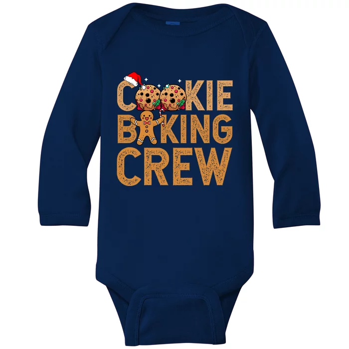 Cookie Baking Crew Santa Christmas Family Xmas Ugly Cookie Gift Baby Long Sleeve Bodysuit