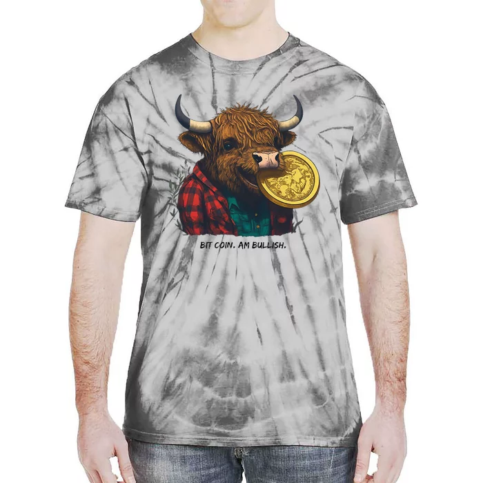 Crypto Bit Coin Am Bullish Cryptocurrency Tie-Dye T-Shirt