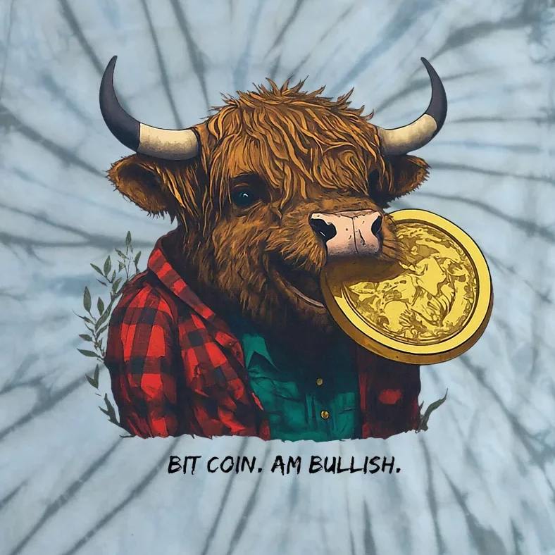 Crypto Bit Coin Am Bullish Cryptocurrency Tie-Dye T-Shirt