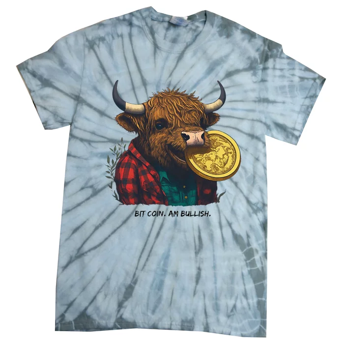 Crypto Bit Coin Am Bullish Cryptocurrency Tie-Dye T-Shirt