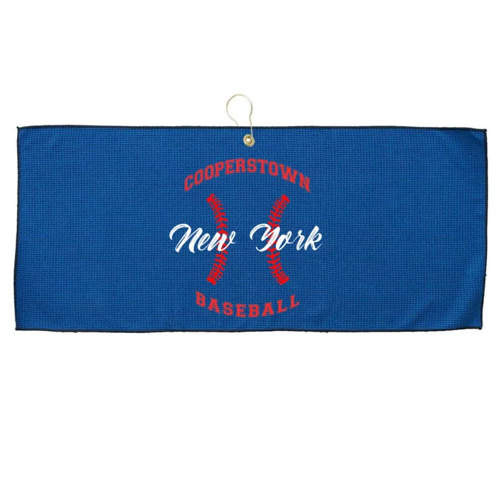 cooperstown baseball Large Microfiber Waffle Golf Towel