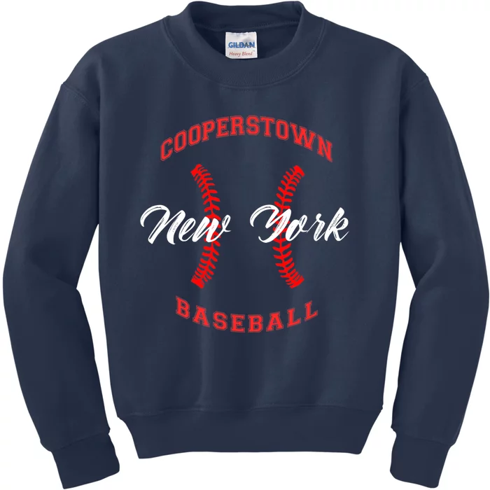 cooperstown baseball Kids Sweatshirt