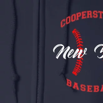 cooperstown baseball Full Zip Hoodie