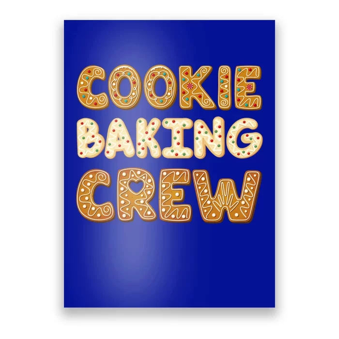 Cookie Baking Crew Iced Gingerbread Cute Family Baking Cute Gift Poster