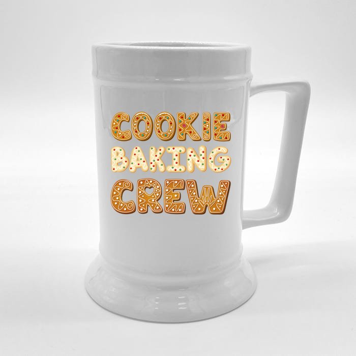 Cookie Baking Crew Iced Gingerbread Cute Family Baking Cute Gift Front & Back Beer Stein