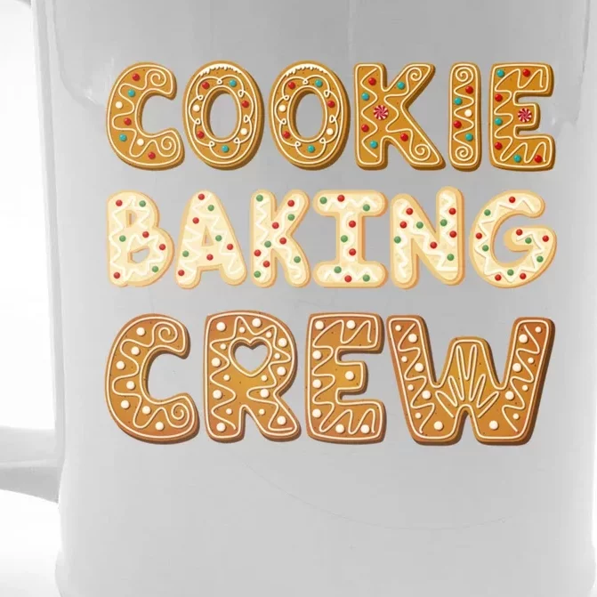 Cookie Baking Crew Iced Gingerbread Cute Family Baking Cute Gift Front & Back Beer Stein