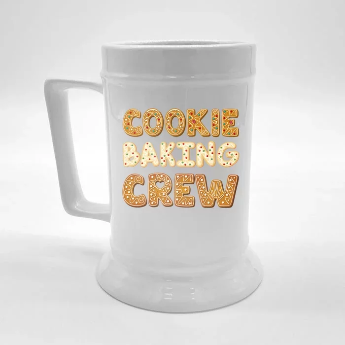 Cookie Baking Crew Iced Gingerbread Cute Family Baking Cute Gift Front & Back Beer Stein