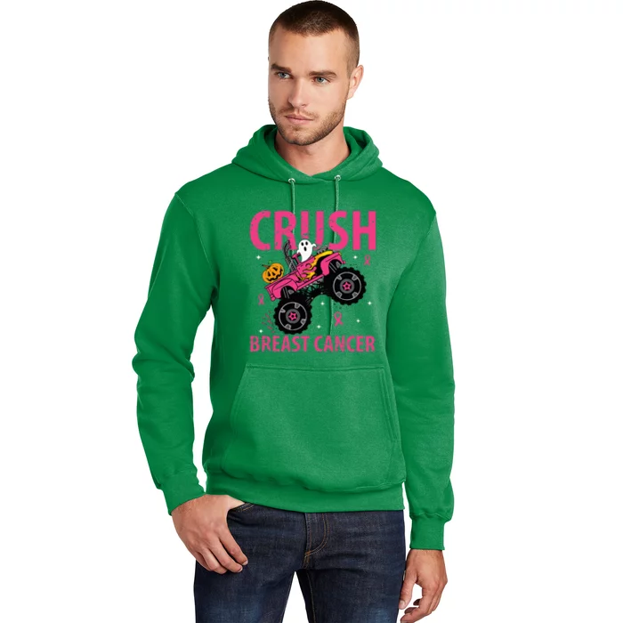 Crush Breast Cancer Awareness Monster Truck Halloween Hoodie