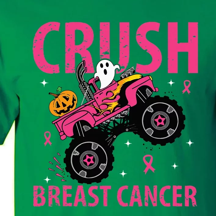 Crush Breast Cancer Awareness Monster Truck Halloween Tall T-Shirt